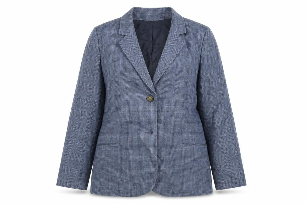 Womens UK Size 12  Paul Costelloe Blue Linen Blazer