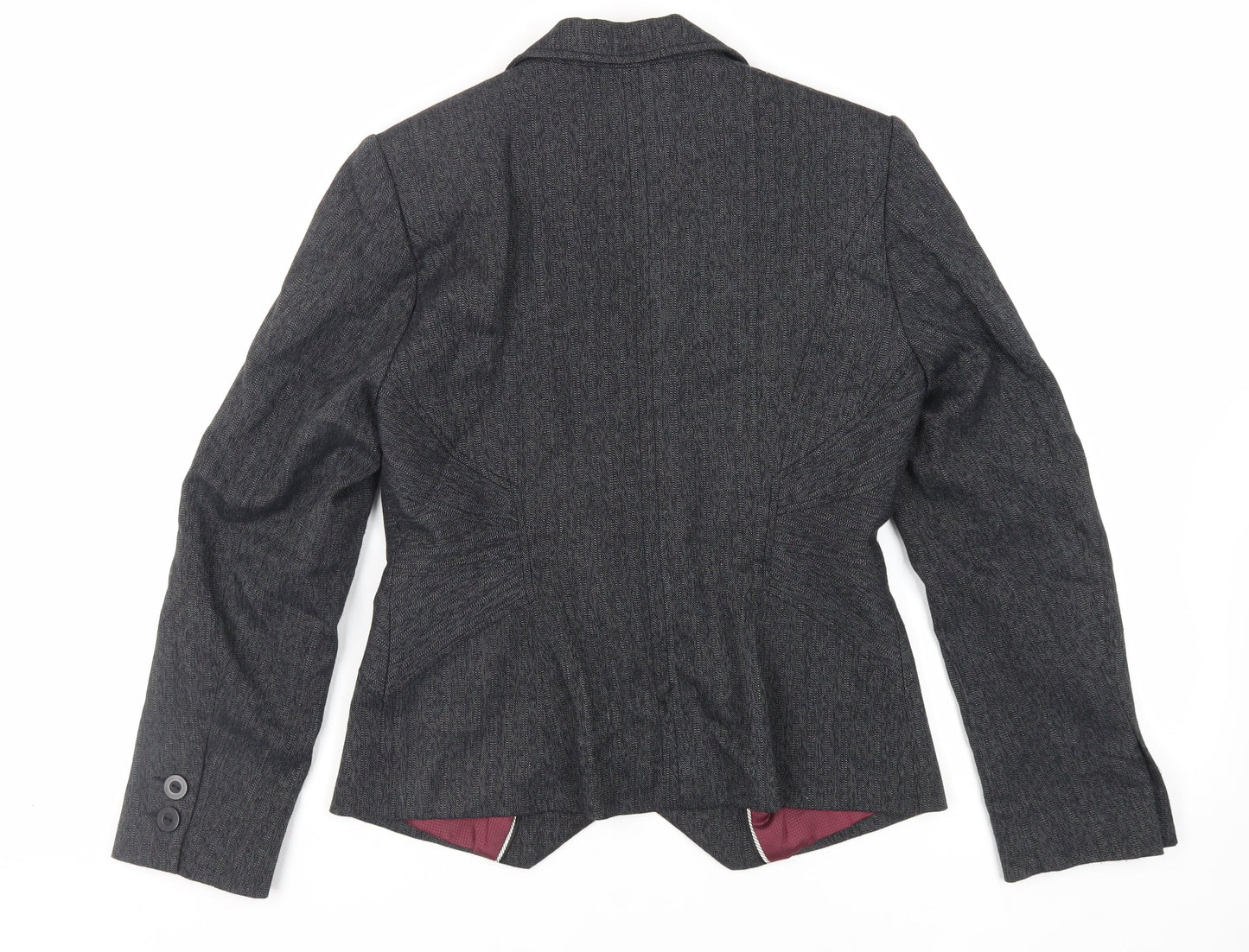 NEXT Womens Grey Jacket Blazer Size 12 Button