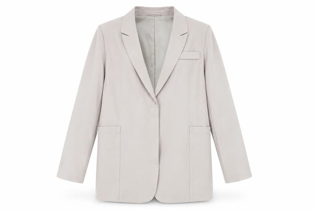 KAIIA Womens Beige Jacket Blazer Size 12 Button