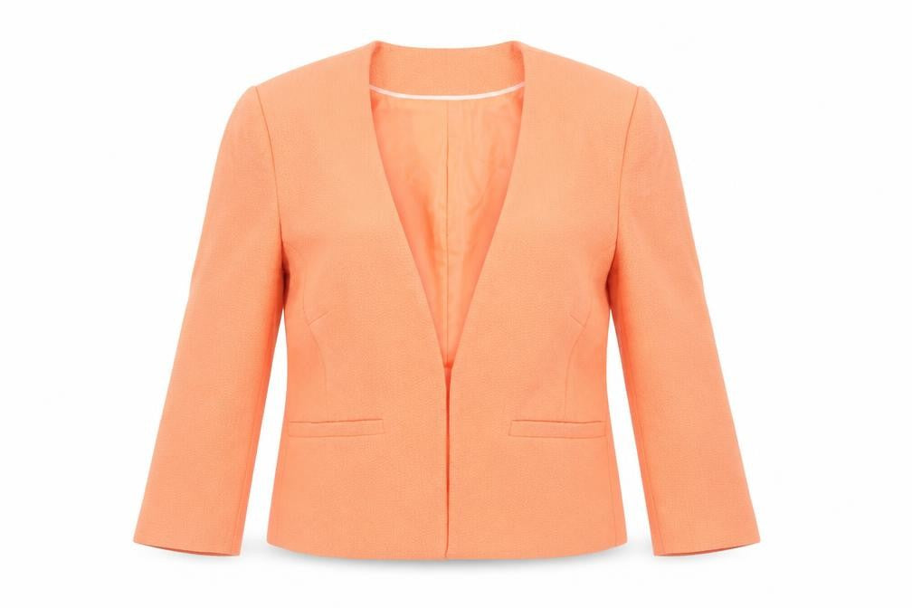 Principles Womens Orange Jacket Blazer Size 12 - Open