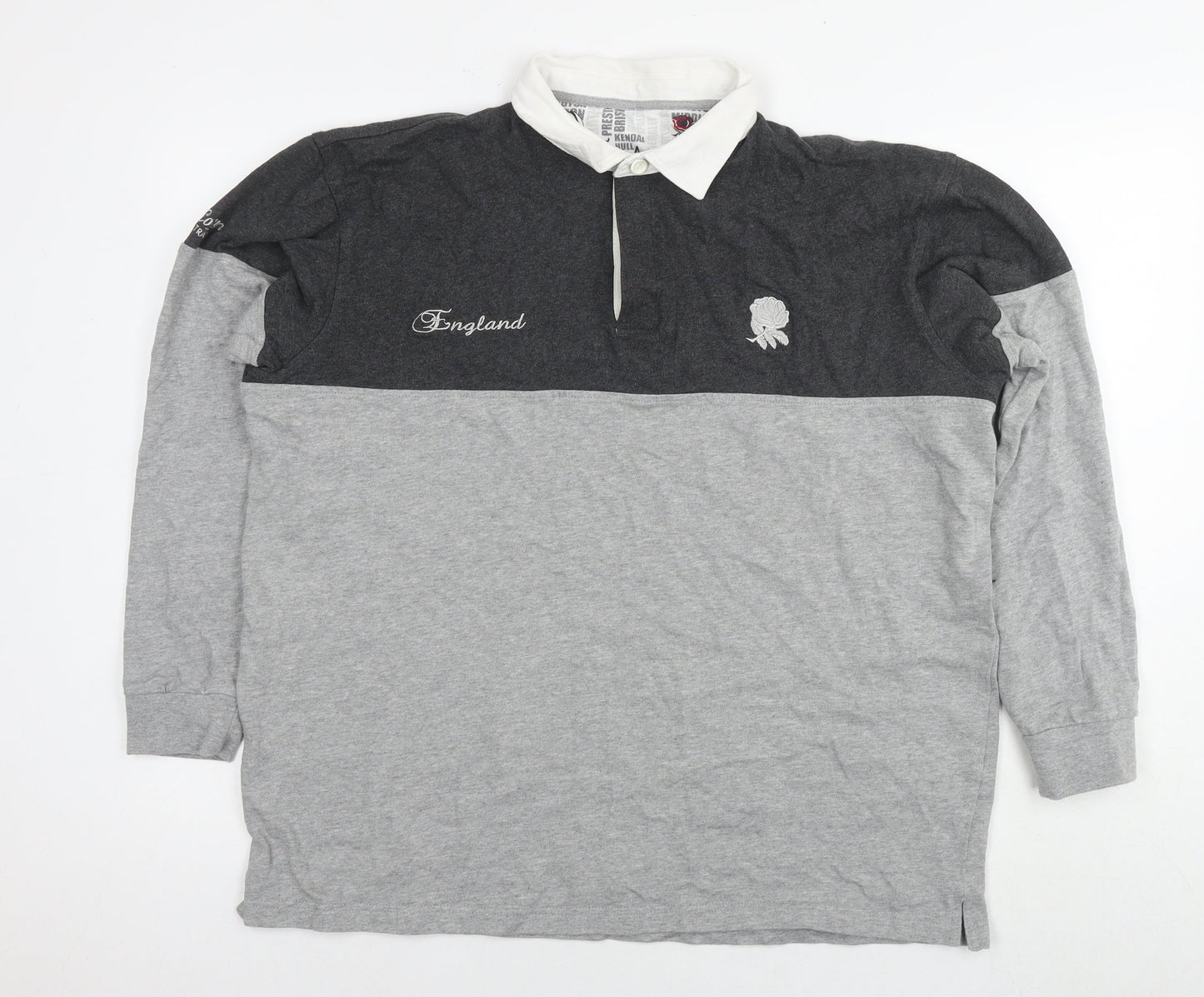 England Mens Grey Cotton Pullover Sweatshirt Size XL - Rugby