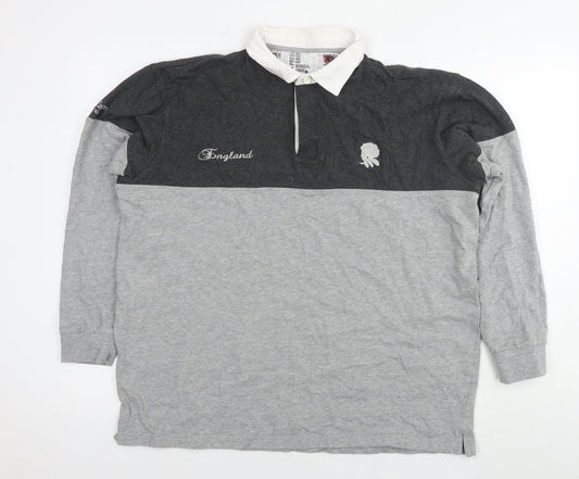 England Mens Grey Cotton Pullover Sweatshirt Size XL - Rugby
