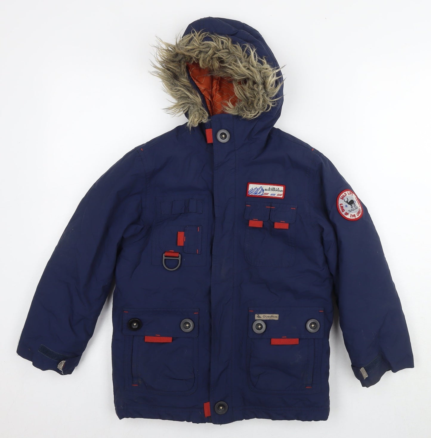 DECATHLON Boys Blue Jacket Size 6 Years Zip