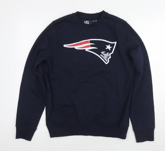NFL Mens Blue Cotton Pullover Sweatshirt Size S