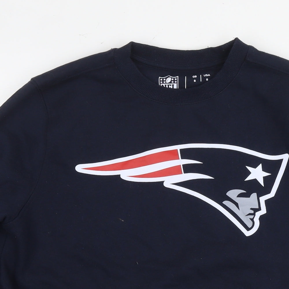 NFL Mens Blue Cotton Pullover Sweatshirt Size S