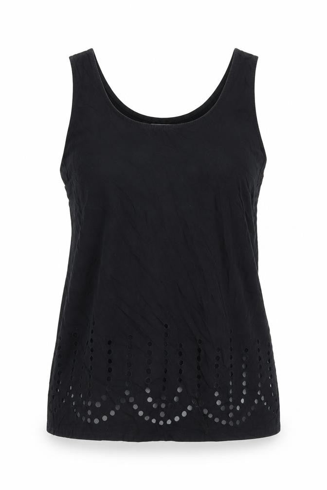 Womens UK Size S Gap Black Cotton Tank