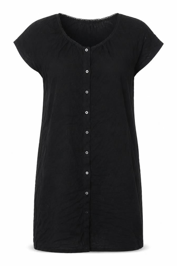 Seaphine Women's Black XS Shirt Dress Casual
