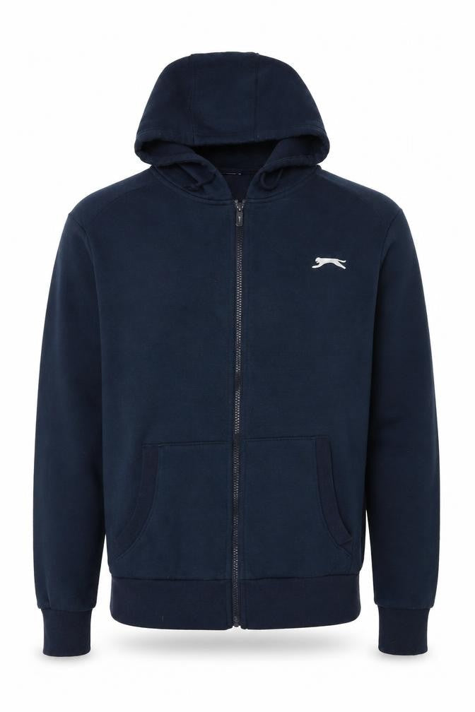 Mens UK S Regular Slazenger Blue Full Zip Hoodie