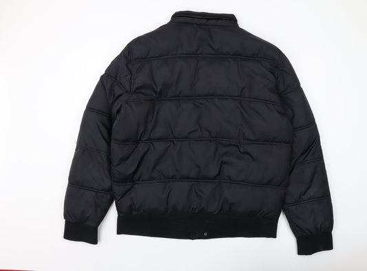 Southern California Mens Black Puffer Jacket Jacket Size XL Zip