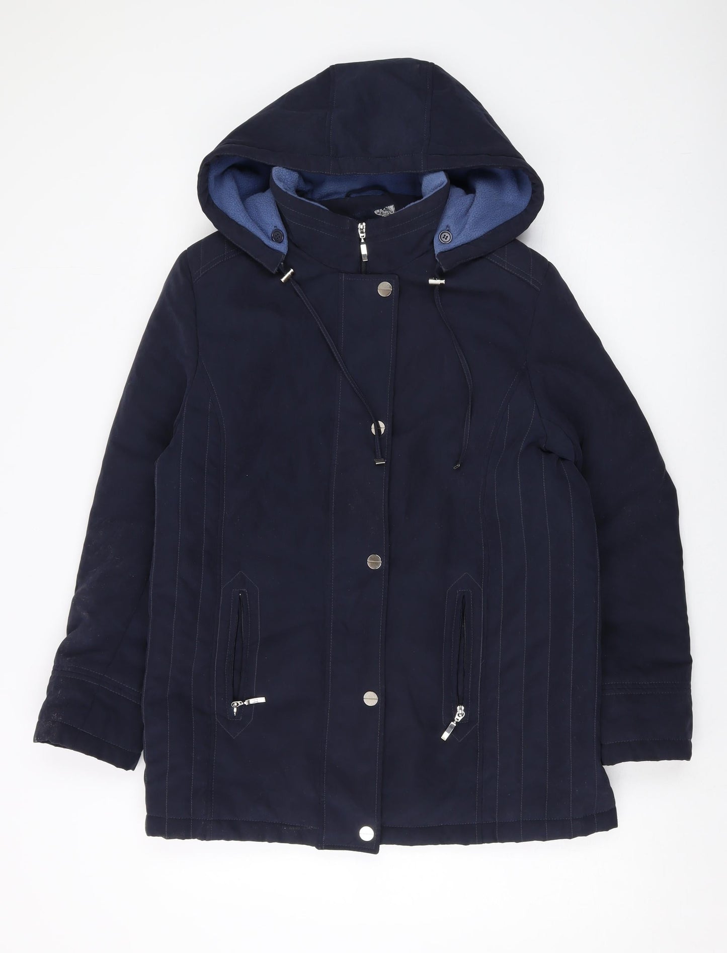 EMW Womens Blue Jacket Size 10 Zip