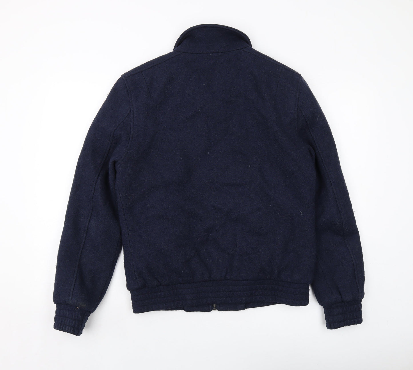Maison Cinqcent Mens Blue Bomber Jacket Jacket Size S Zip