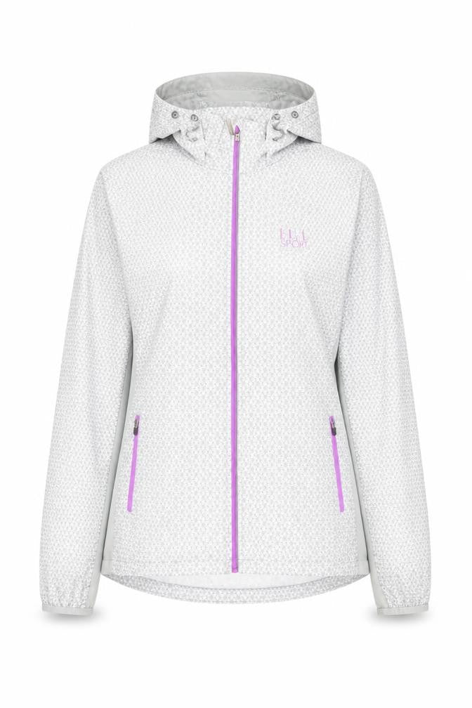 Elle Sport Womens Grey Geometric Jacket Size M Zip