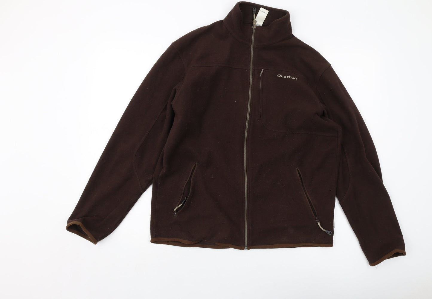 Quechua Mens Brown Jacket Size L Zip