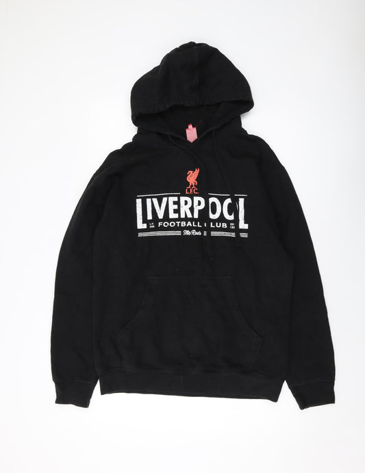 Liverpool FC Mens Beige Polyester Pullover Hoodie Size M