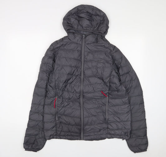 Hi Gear Womens Grey Puffer Jacket Jacket Size 14 Zip