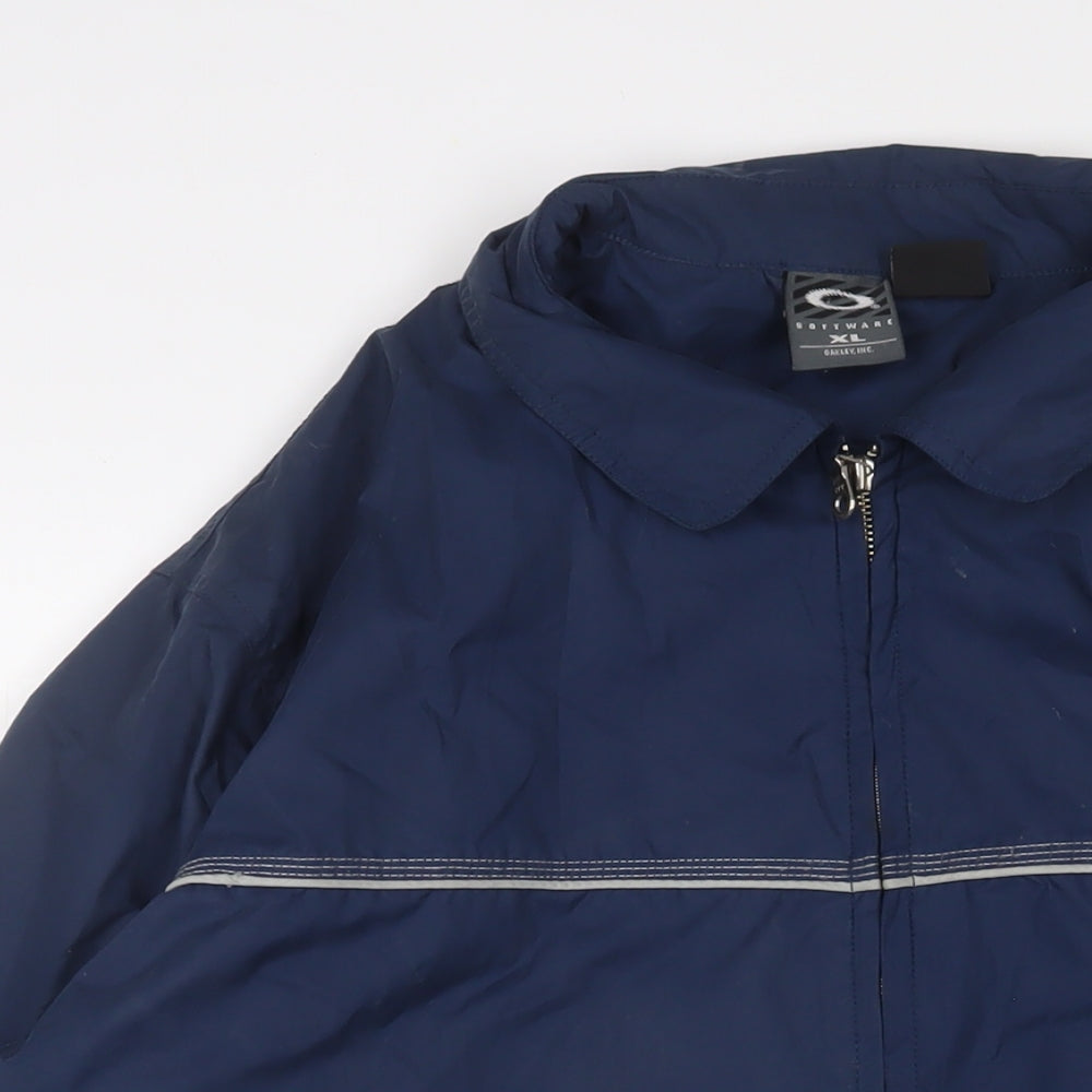 Software Mens Blue Jacket Size XL Zip