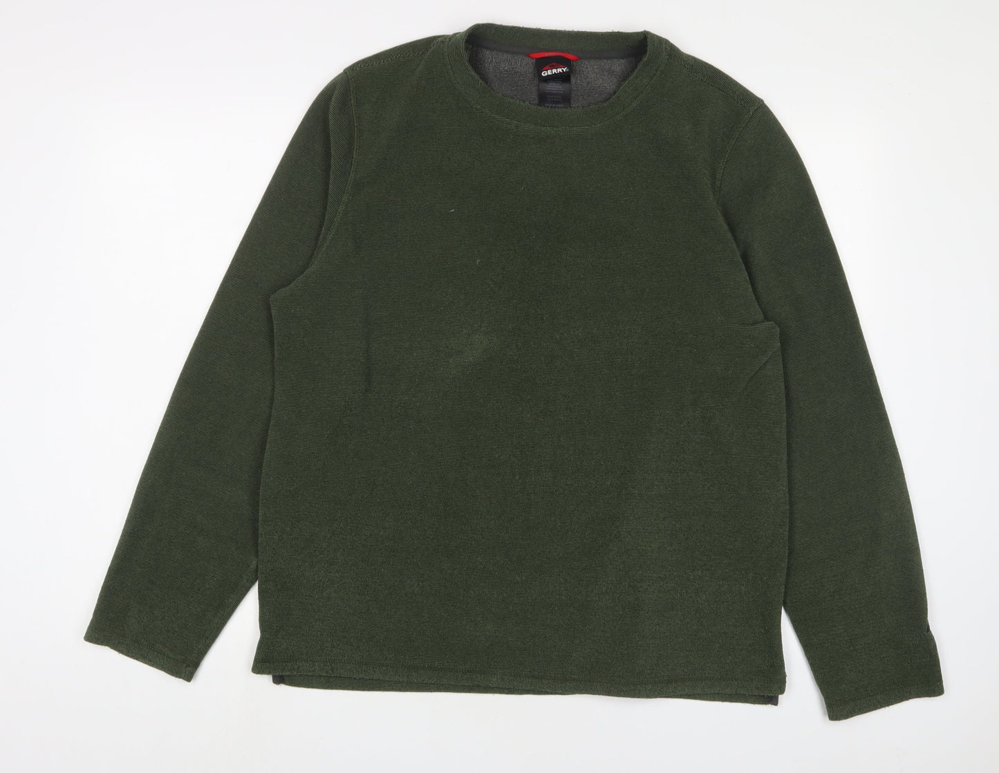 Gerry Mens Green Polyester Pullover Sweatshirt Size L