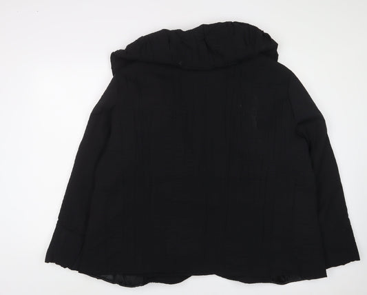 Jean Marc Phillips Womens Black Jacket Coat Size 8 Button