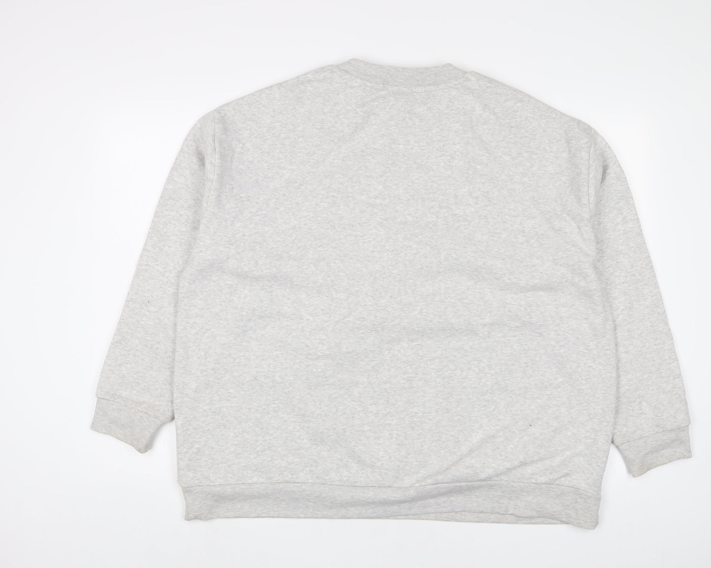 Mickey Mouse Womens Grey Cotton Pullover Sweatshirt Size 20 Pullover - Christmas