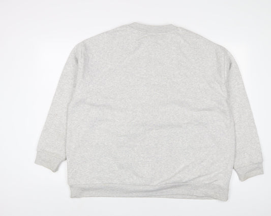 Mickey Mouse Womens Grey Cotton Pullover Sweatshirt Size 20 Pullover - Christmas
