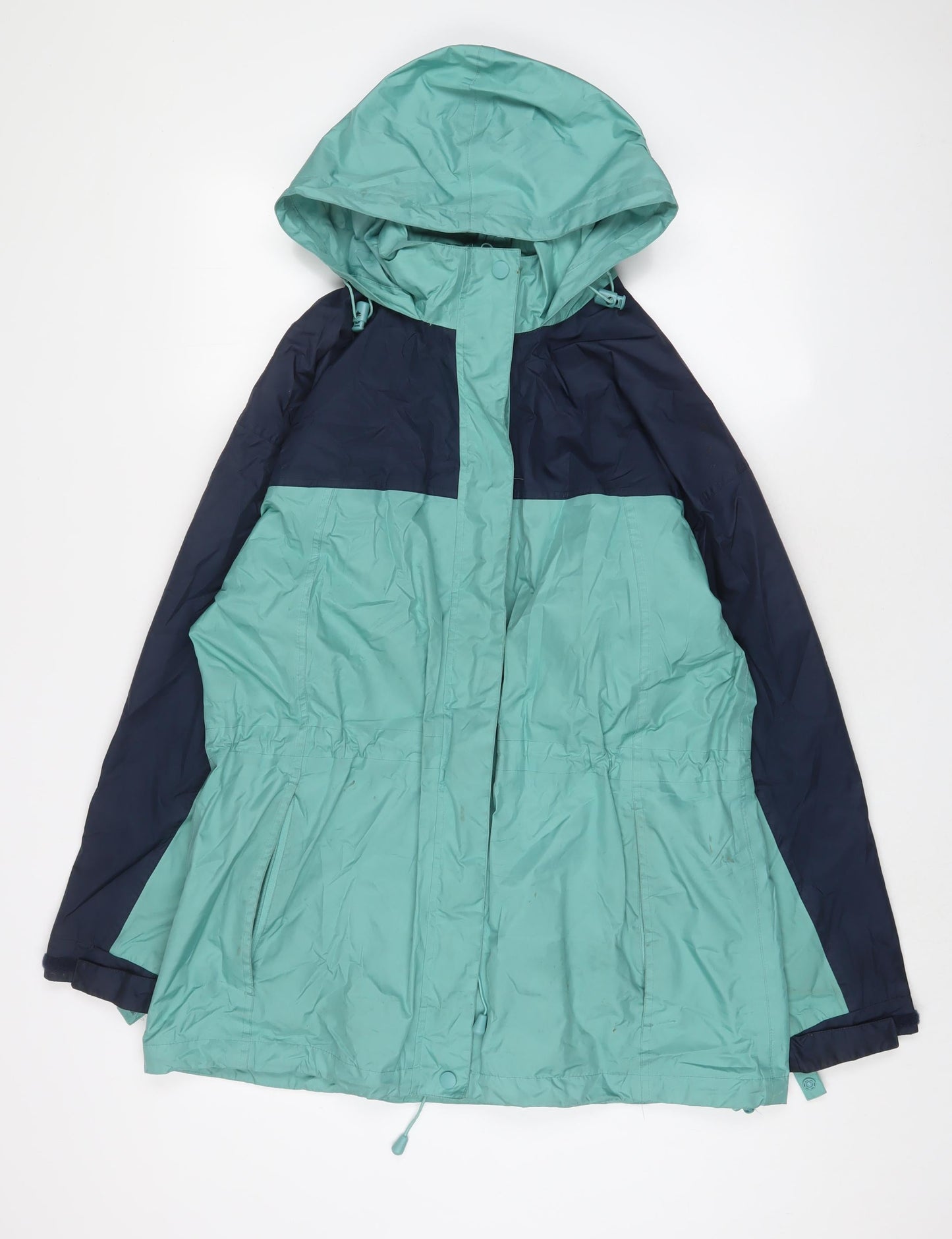 Being Casual Womens Blue Jacket Coat Size 14 Zip