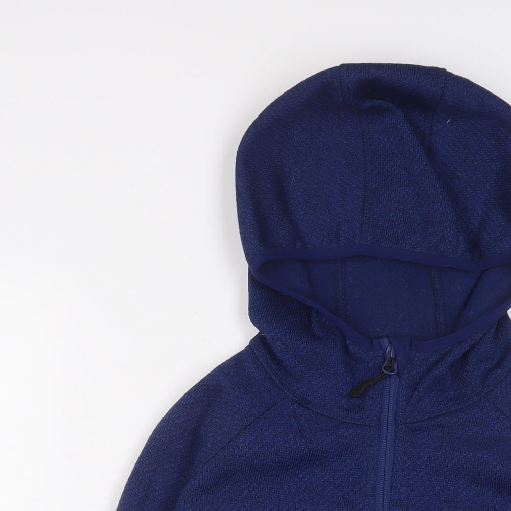 North Ridge Womens Blue Jacket Size 8 Zip - Logo, Embroidered