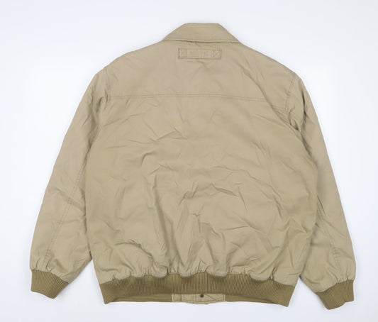Maine Mens Beige Jacket Size L Zip