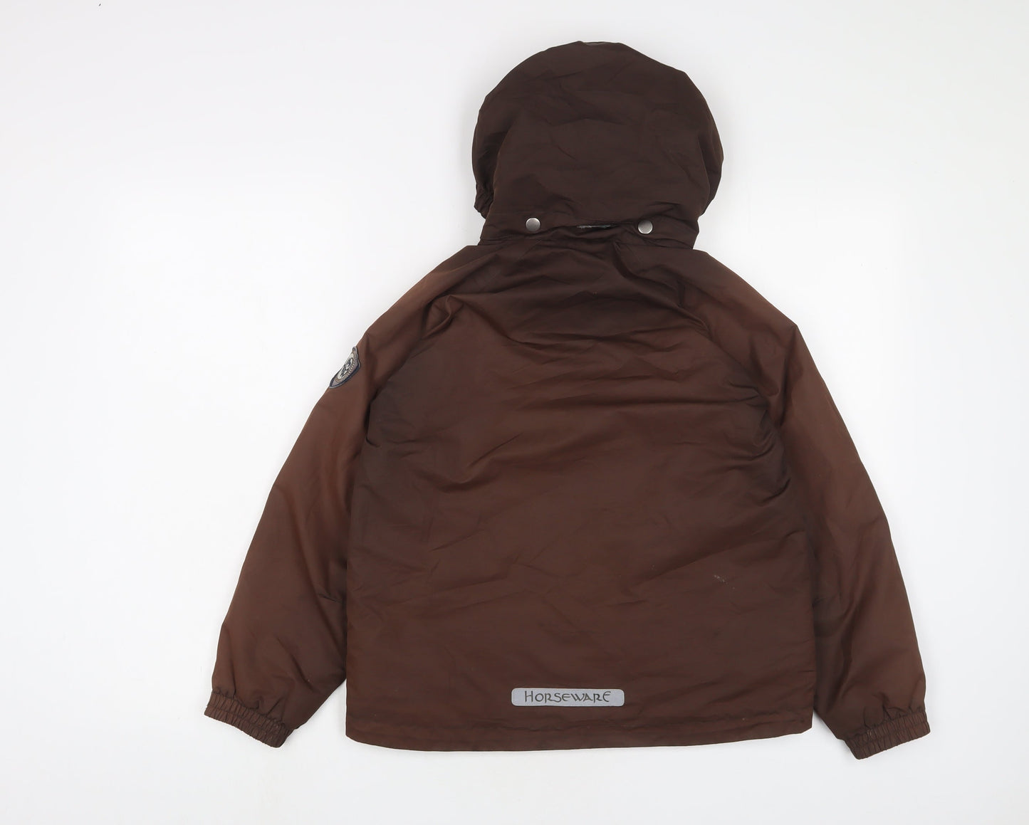 Horseware Boys Brown Basic Coat Coat Size 9-10 Years Zip