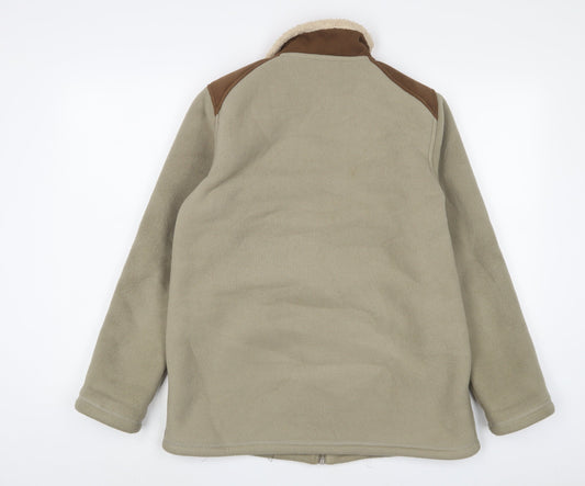 Cotton Traders Mens Green Jacket Size S Zip