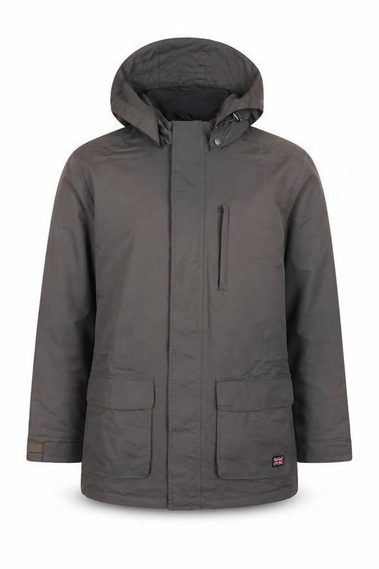 Cotton Traders Mens Grey Jacket Coat Size M Zip
