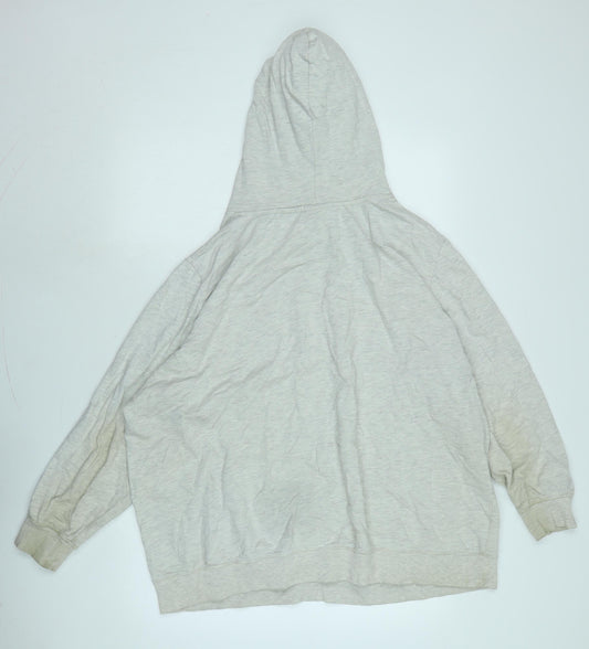 John Banner Mens Grey Cotton Pullover Hoodie Size 2XL - Logo