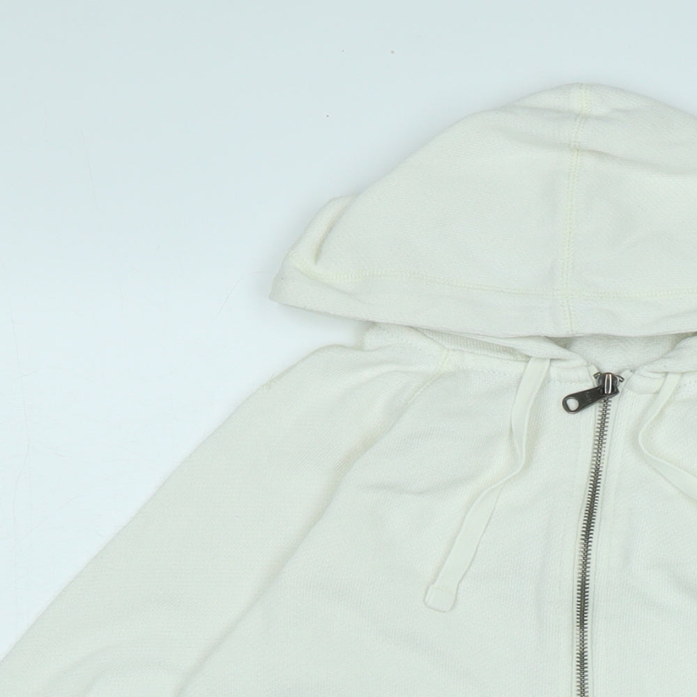 Gap Womens Ivory Jacket Size XS Zip - Logo