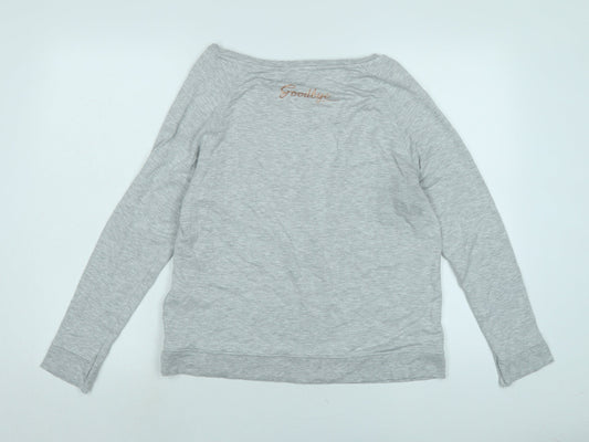 Oasis Womens Grey Polyester Pullover Sweatshirt Size XS - Logo