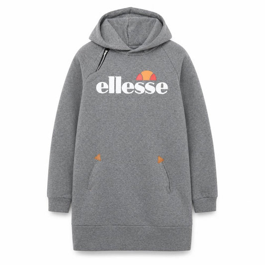 Womens UK 2XL Regular ellesse Grey Pullover Hoodie