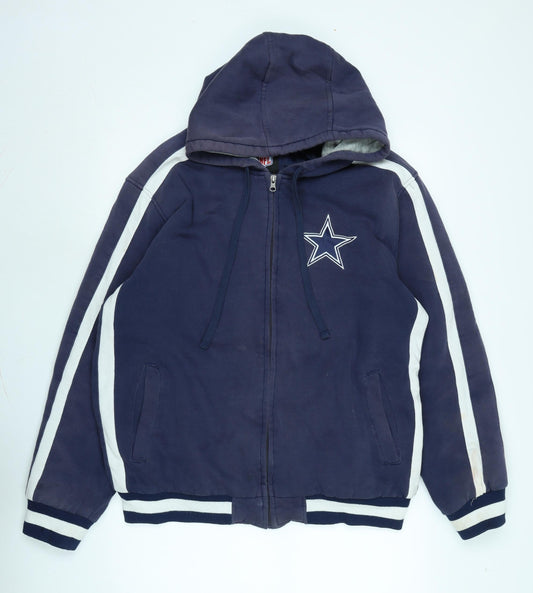 NFL Mens Blue Jacket Size XL Zip - Cowboys