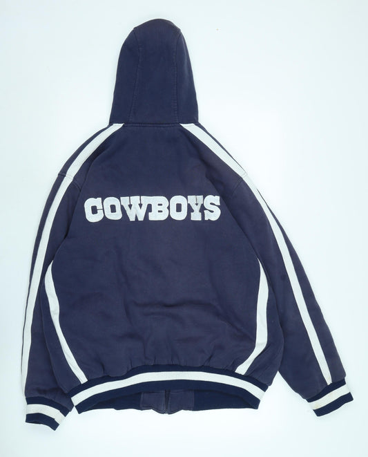 NFL Mens Blue Jacket Size XL Zip - Cowboys