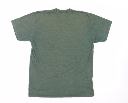 Old Souls Mens Green Cotton T-Shirt Size M Crew Neck - Breakneck Ridge