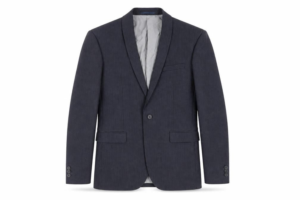 Next Mens Blue Polyester Jacket Suit Jacket Size 38 Regular
