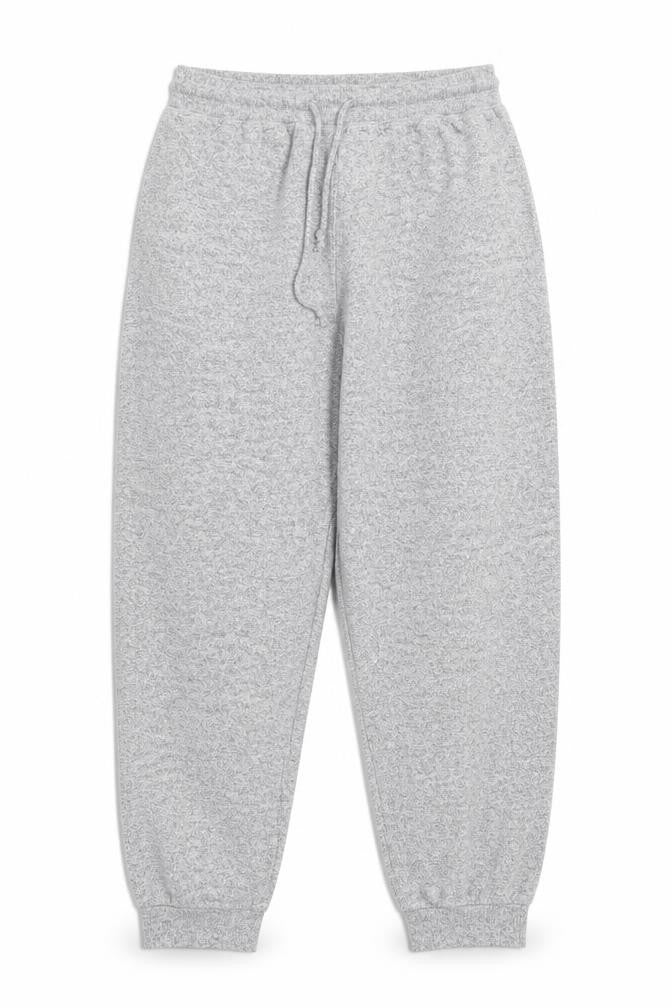 Pull&Bear Womens Grey Polyester Jogger Trousers Size M L28 in Regular Drawstring