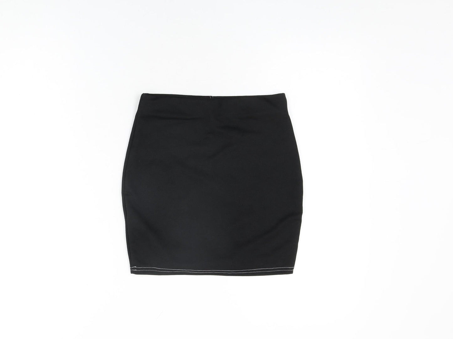 Nasty Gal Womens Black Polyester Mini Skirt Size 8