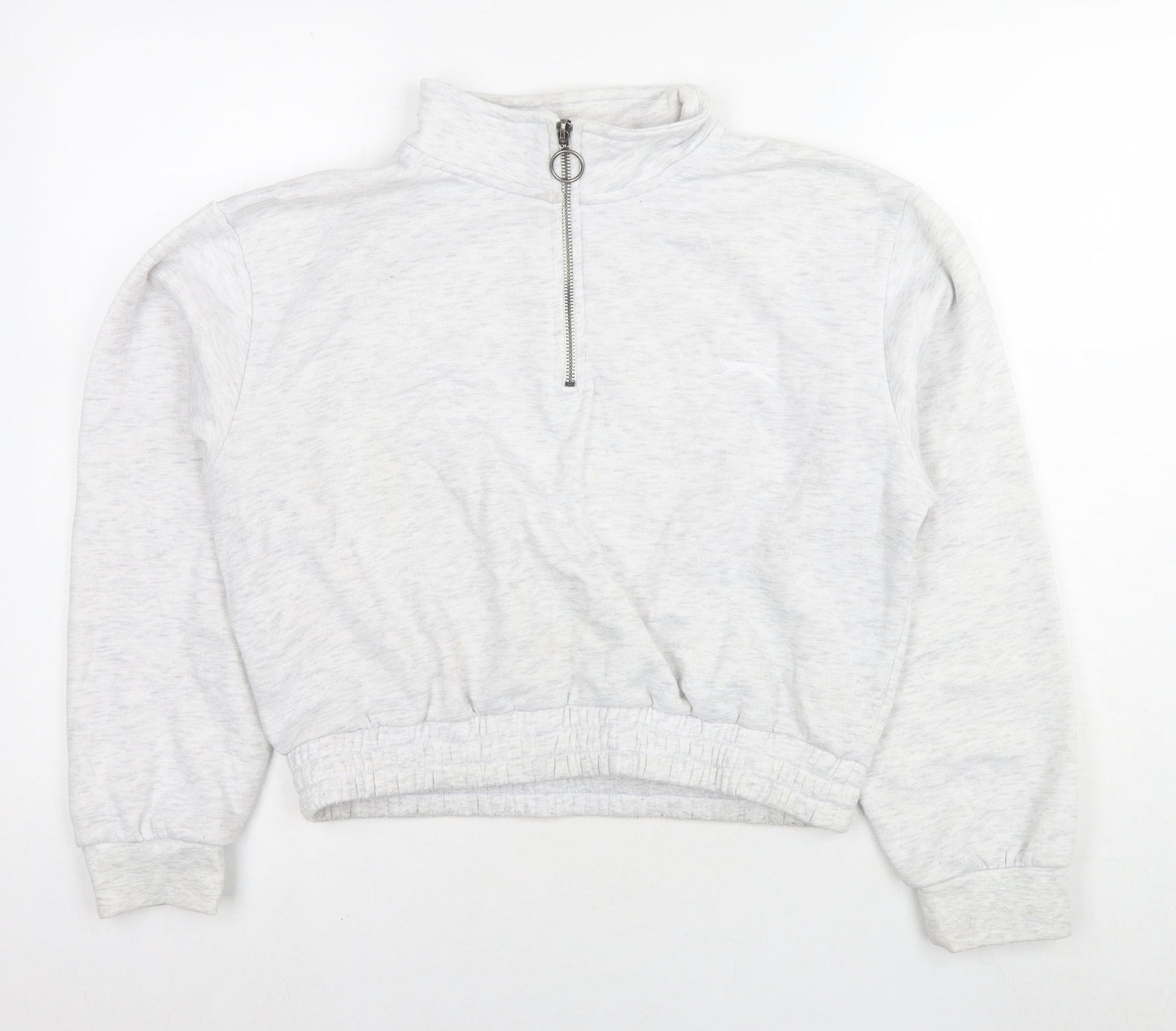 Slazenger Womens Grey Polyester Pullover Hoodie Size 16 Pullover