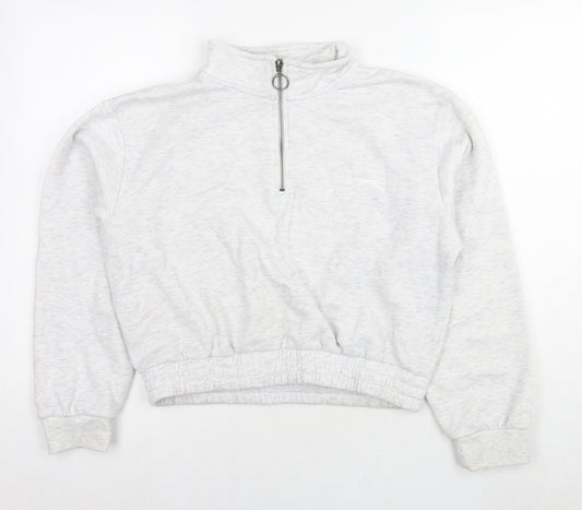 Slazenger Womens Grey Polyester Pullover Hoodie Size 16 Pullover
