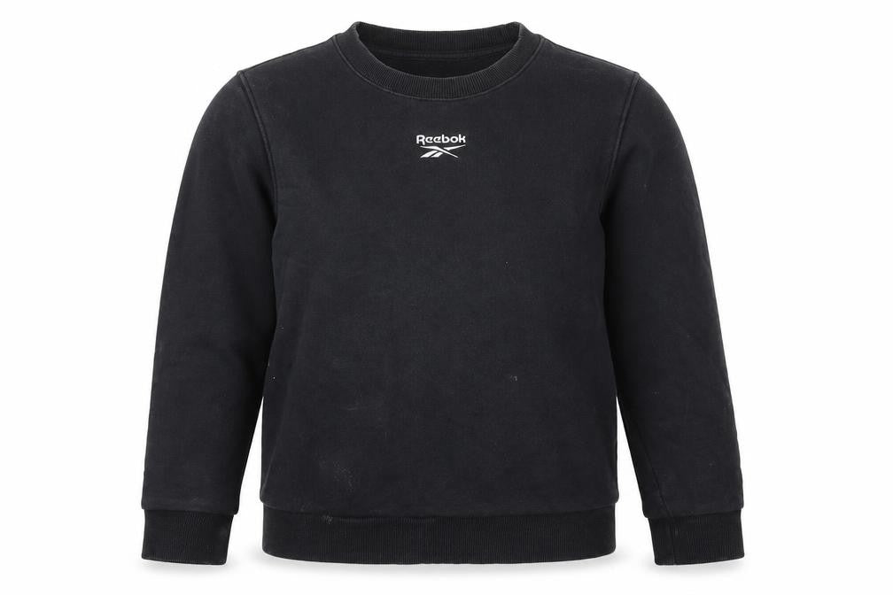 Womens UK 8 Regular Reebok Black Pullover Sweatshirt
