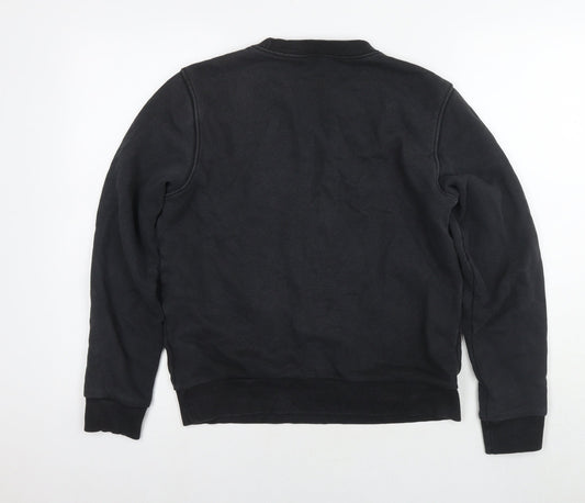 Reebok Womens Black Cotton Pullover Sweatshirt Size 8 Pullover - Size 8-10