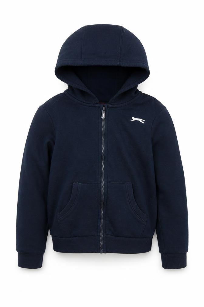 Slazenger Boys Blue Cotton Full Zip Hoodie Size 9-10 Years Zip