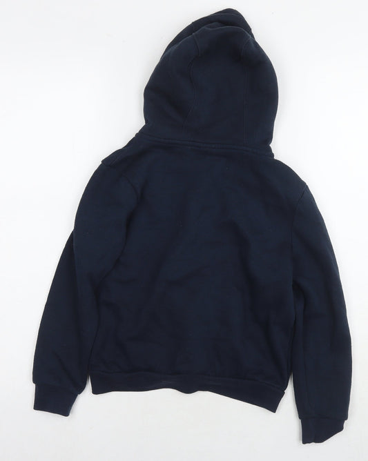 Slazenger Boys Blue Cotton Full Zip Hoodie Size 9-10 Years Zip