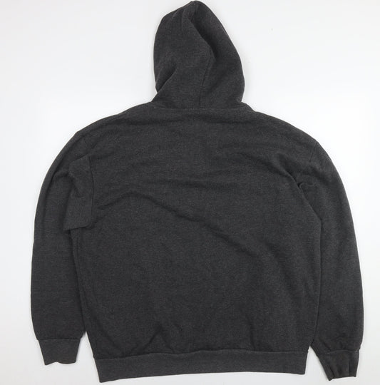 Slazenger Mens Grey Polyester Pullover Hoodie Size XL