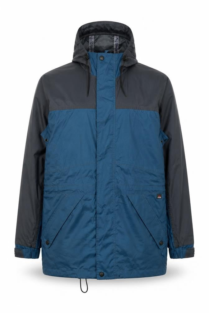 Wynnster Mens Blue Rain Coat Jacket Size S Zip