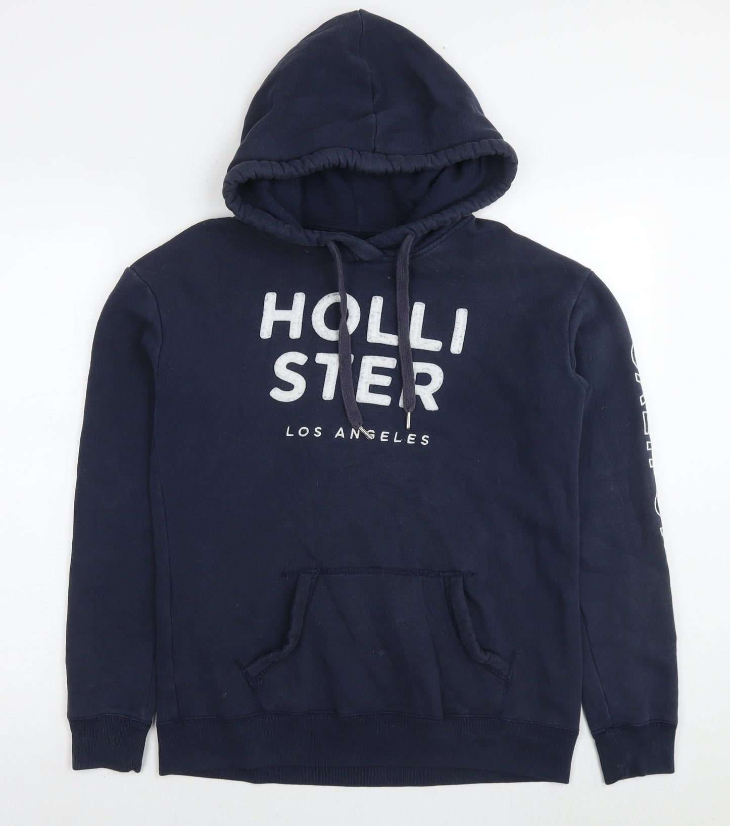 Hollister Mens Blue Cotton Pullover Hoodie Size S