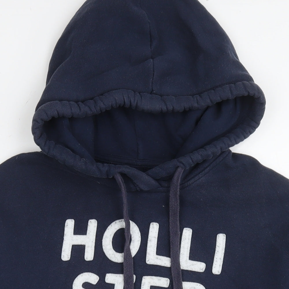 Hollister Mens Blue Cotton Pullover Hoodie Size S